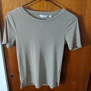 * Hotwind shiny nude night out top